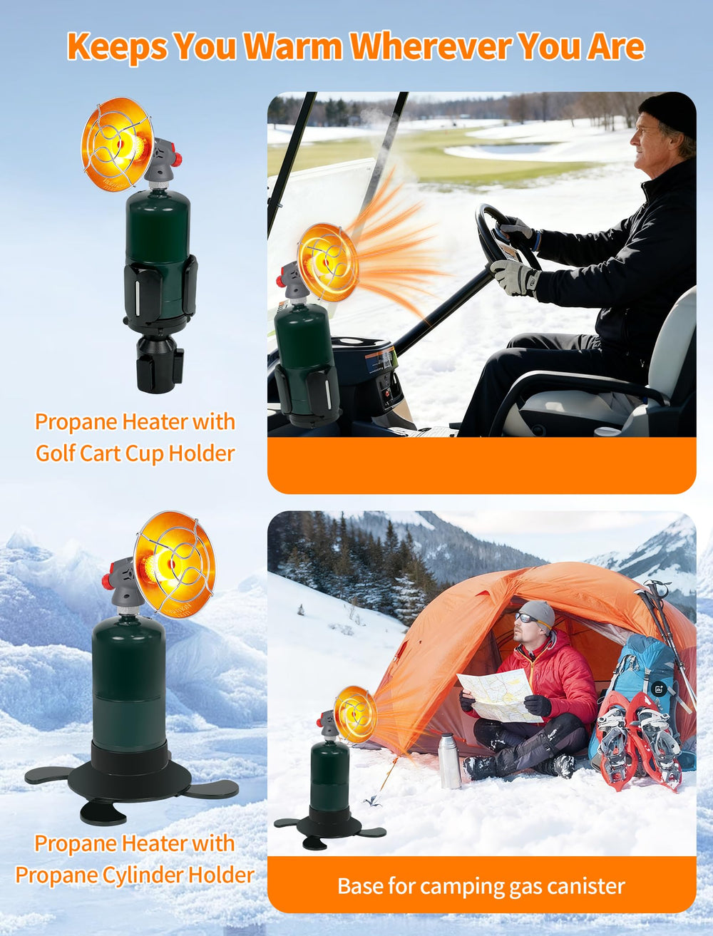 PUTTLAZR adjustable cup holder adapter installed for secure fit