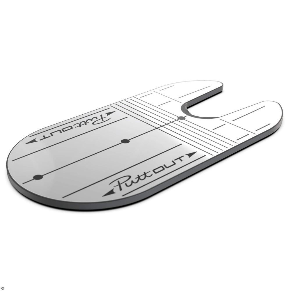 PuttOut mirror stored in protective pouch for safe transport