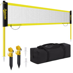 PUULIVEE front view of full 20ft net set showing ready-to-play stability