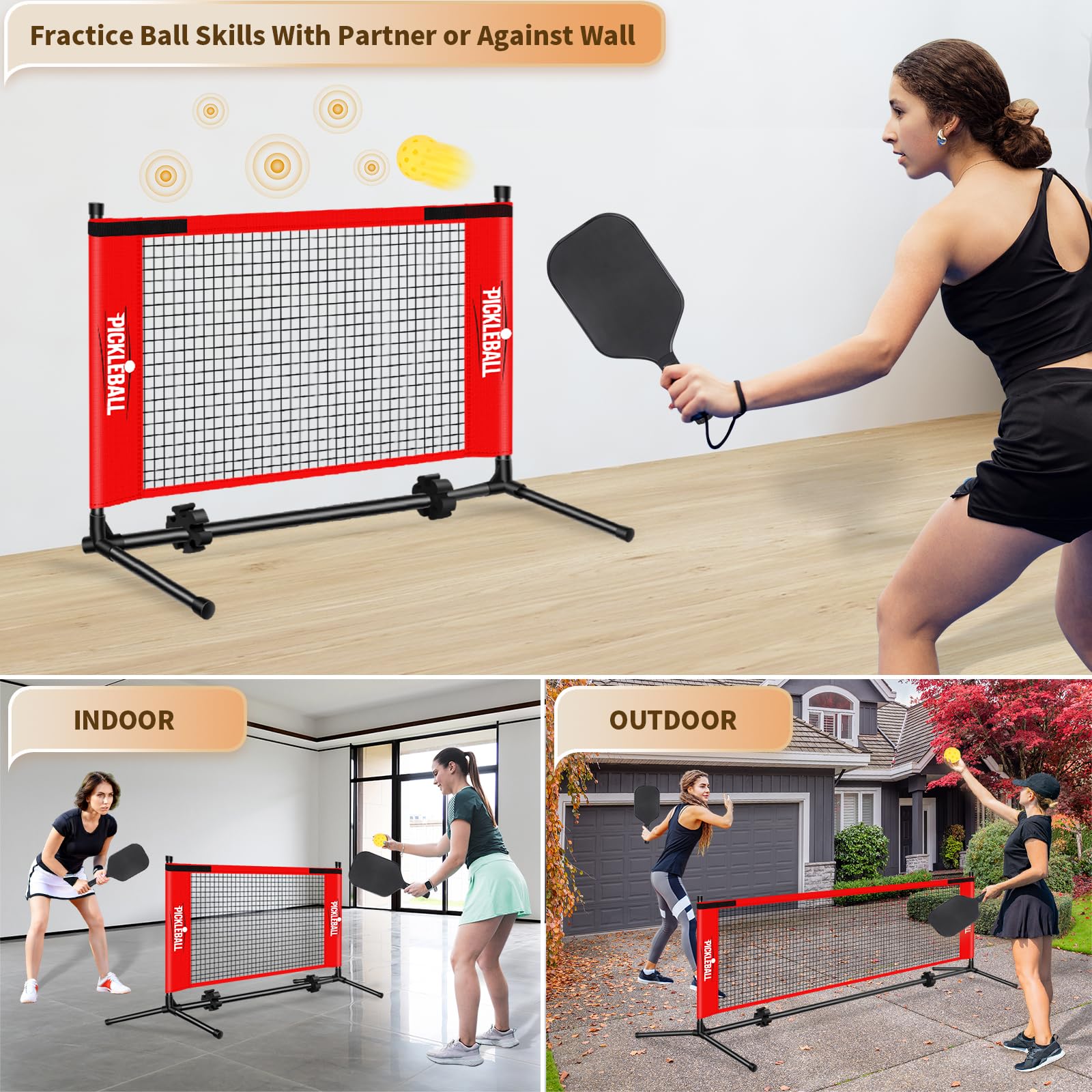 PUULIVEE backyard lifestyle shot with players highlighting family-friendly recreation