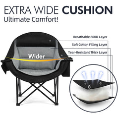 PUVASIA reinforced X-shape steel frame and non-slip textured feet providing stable support up to 500 lb