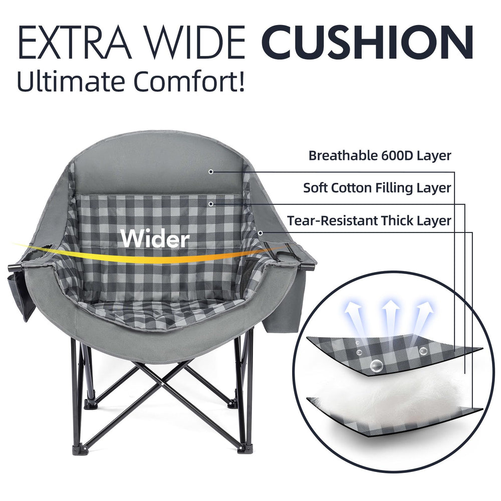 PUVASIA sturdy X-shape steel frame and anti-rust tubes for durability