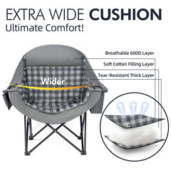PUVASIA sturdy X-shape steel frame and anti-rust tubes for durability