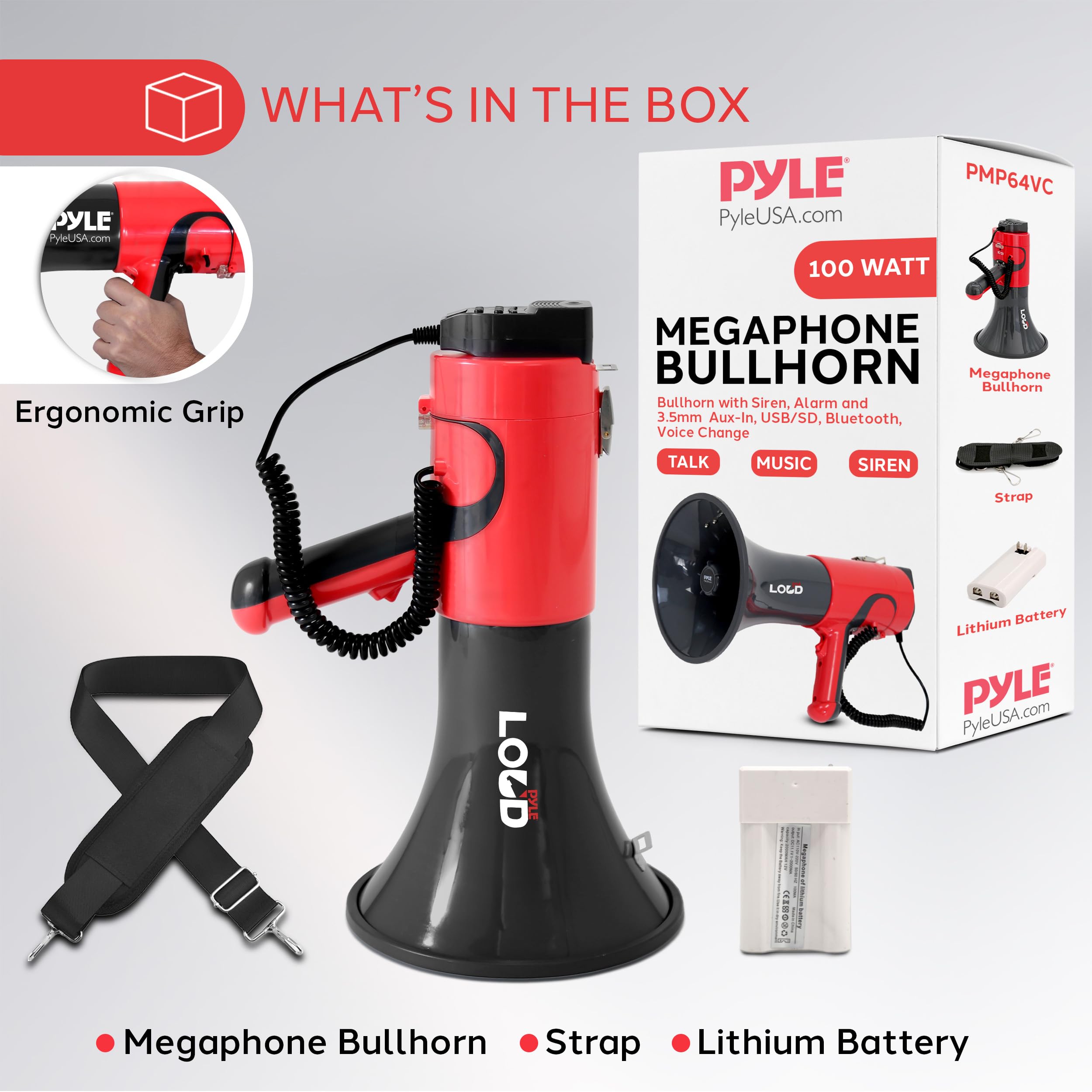 Pyle megaphone at an event energizing crowd with loud, clear audio