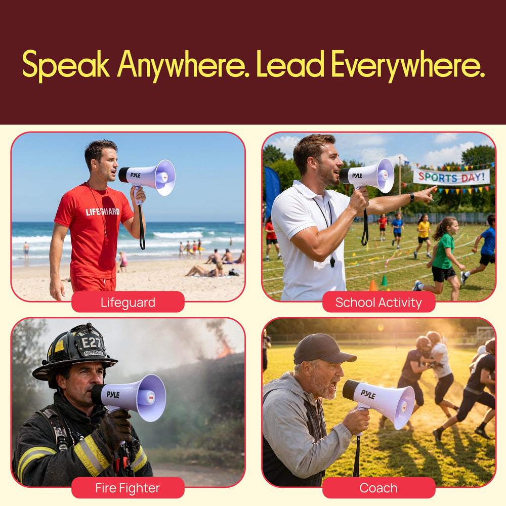 Pyle megaphone weather-resistant housing protecting device outdoors benefit