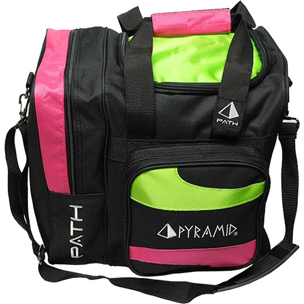 Pyramid Path Deluxe shoulder strap in use with non-slip pad providing comfortable carrying