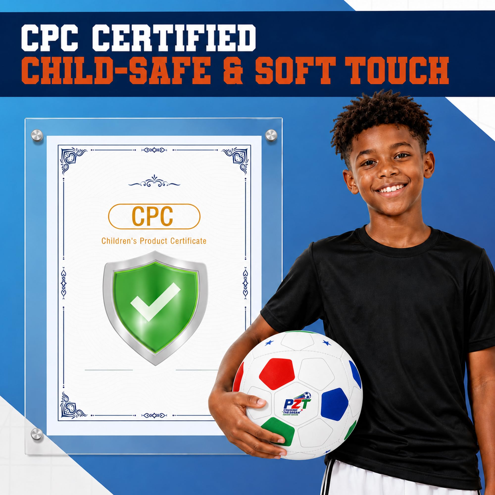PZT indoor ball in gift packaging ideal as a present for young players
