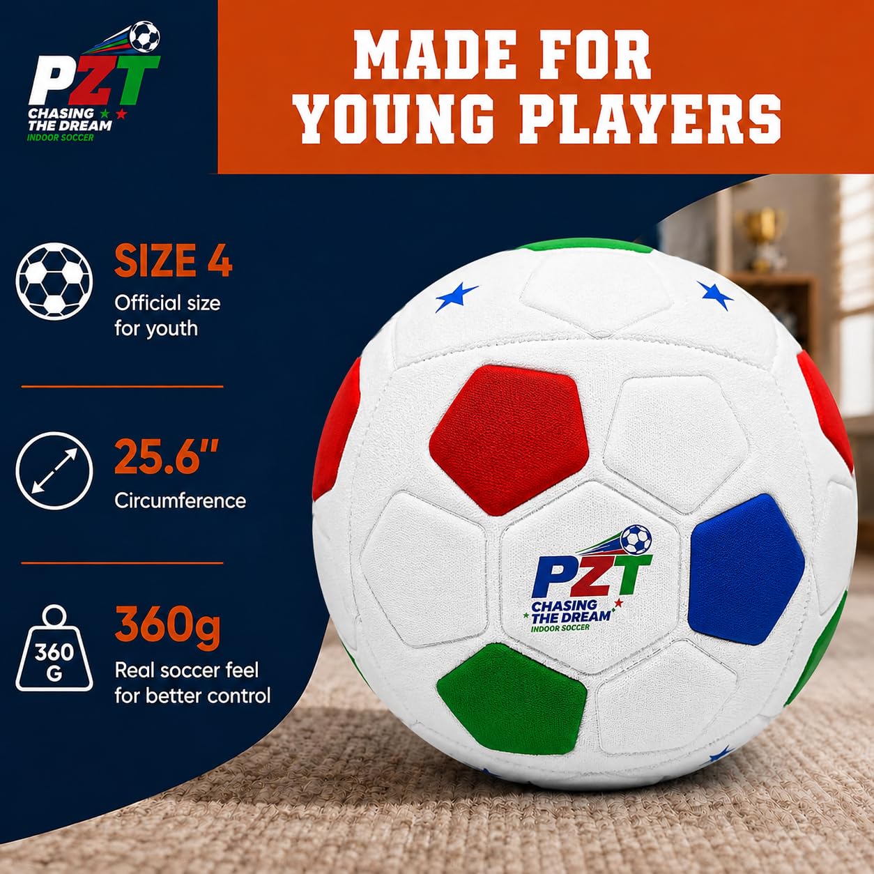 PZT ball held in hand demonstrating size 4 scale and easy control