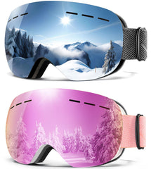 QALLY front view white frame silver lens showing clear field of vision and UV protection