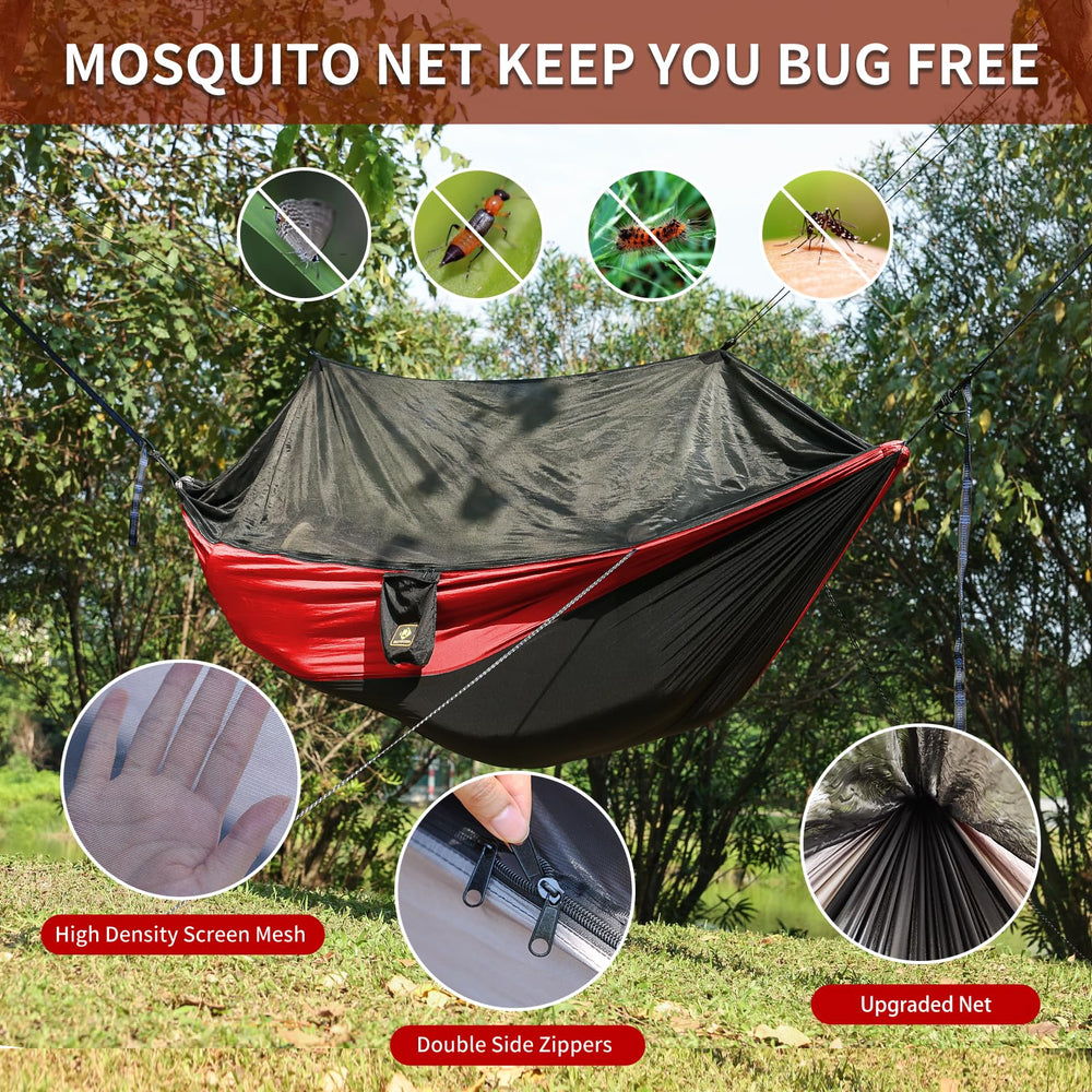 Qevooon close-up of high-density mesh net highlighting breathability and bug protection