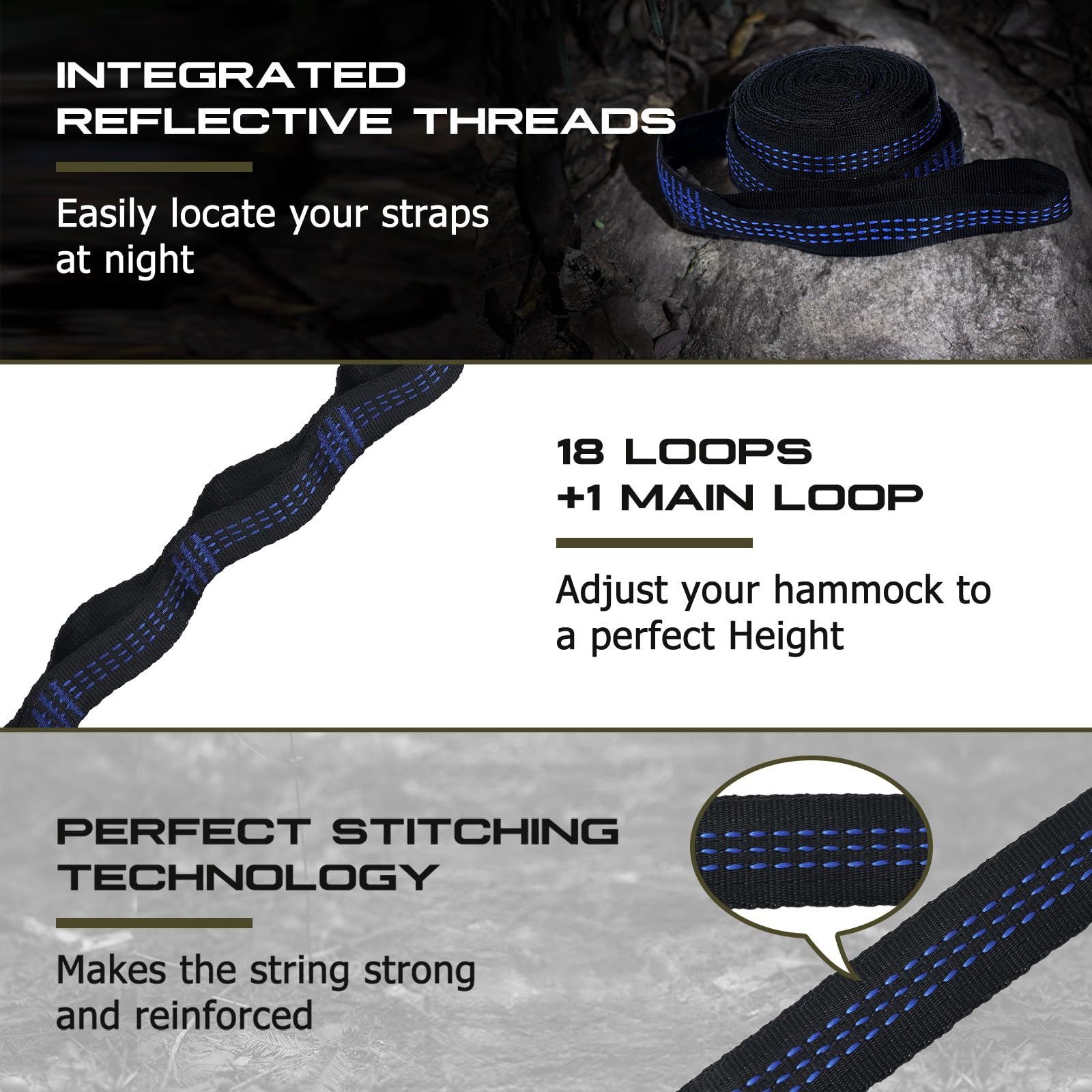 Qevooon parachute nylon fabric texture close-up showing reinforced stitching durability