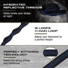 Qevooon parachute nylon fabric texture close-up showing reinforced stitching durability