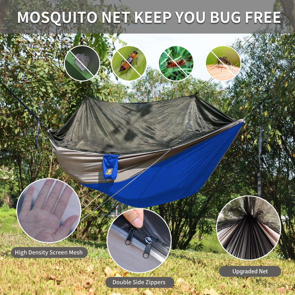 Qevooon close-up of mosquito net mesh demonstrating breathable bug barrier