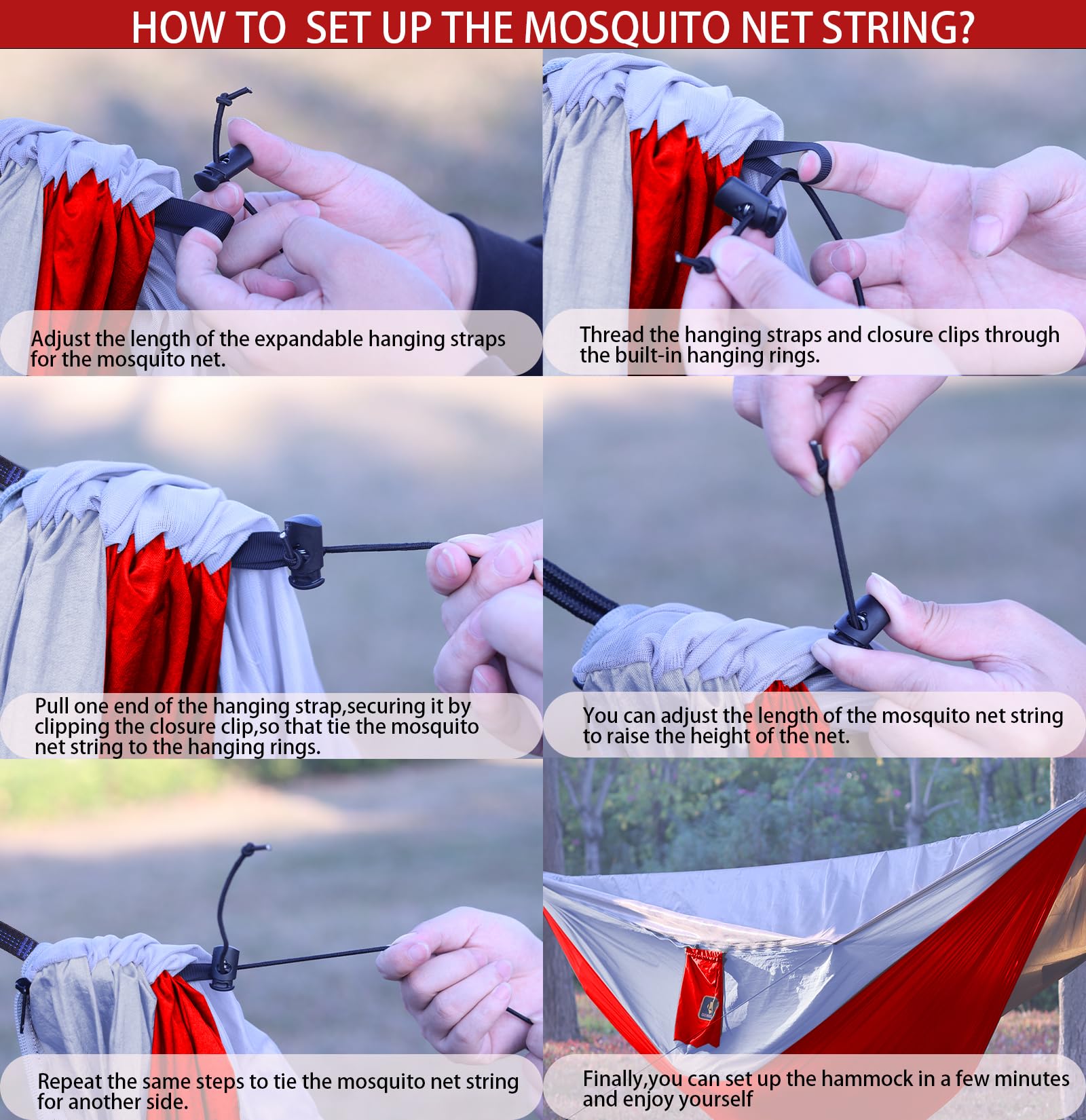 Qevooon hammock in carry bag showing portable lightweight convenience