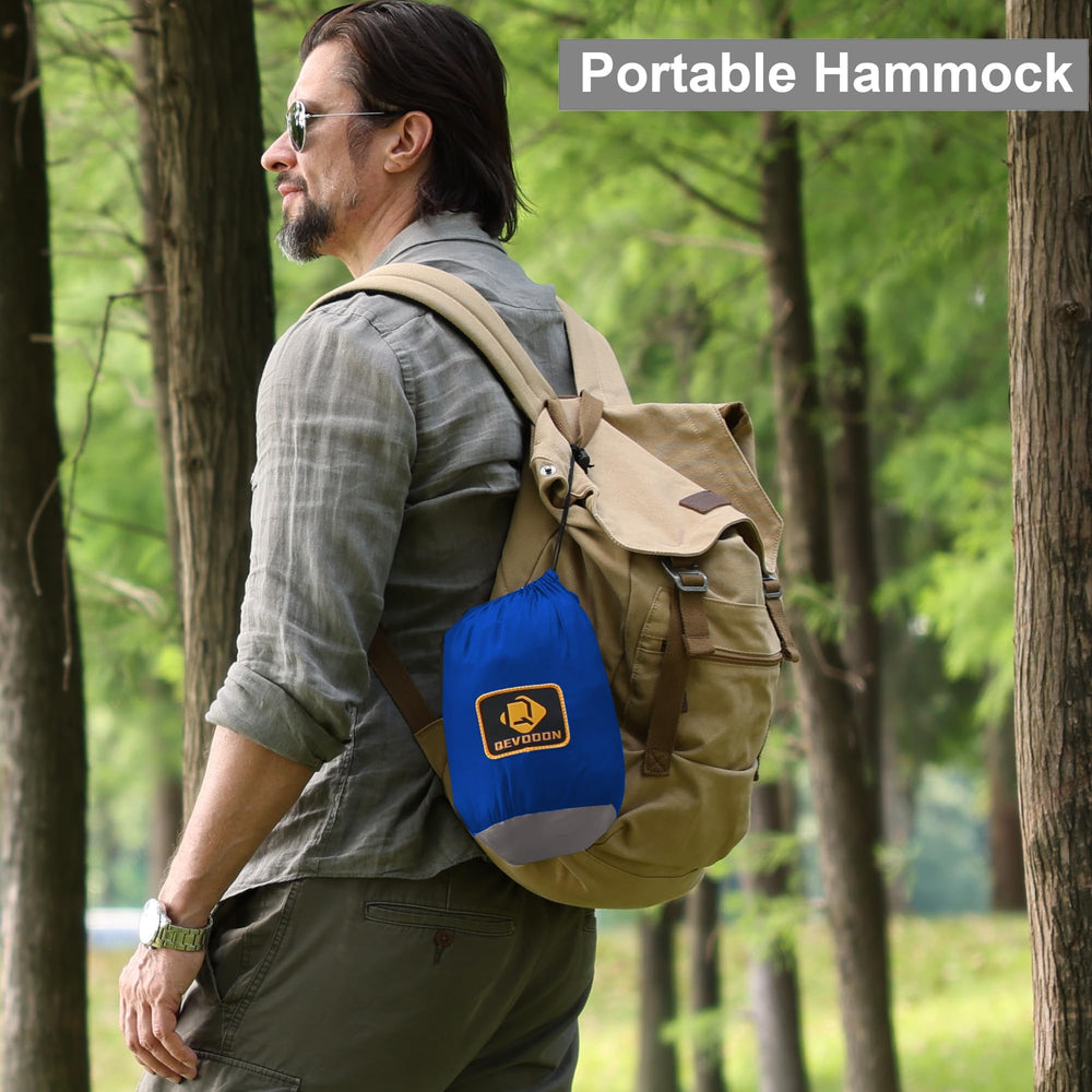 Qevooon compact packed sack showing easy storage and travel convenience