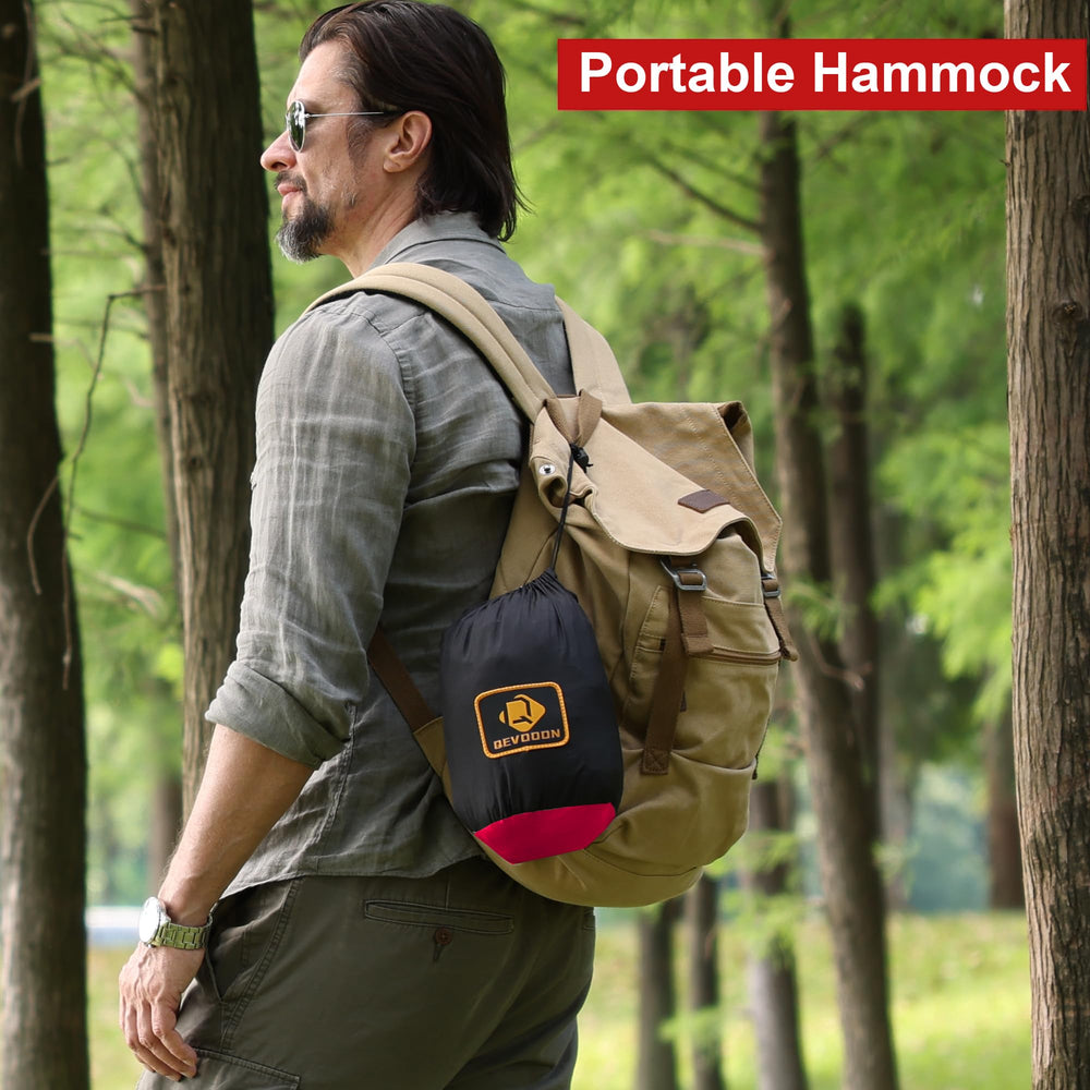 Qevooon packed sack with straps hooks and pegs for easy transport
