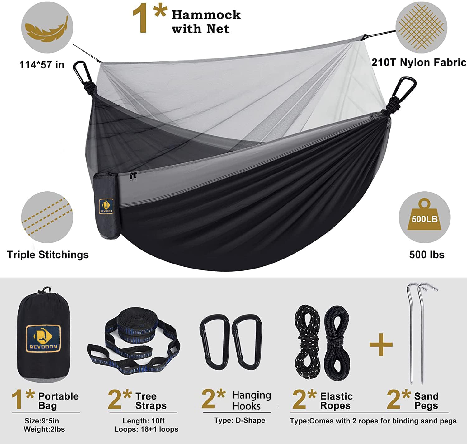 Qevooon packed sack size comparison illustrating portability for travel