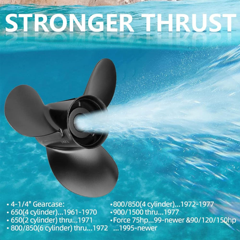 Qiclear propeller packaging with included hardware for complete installation