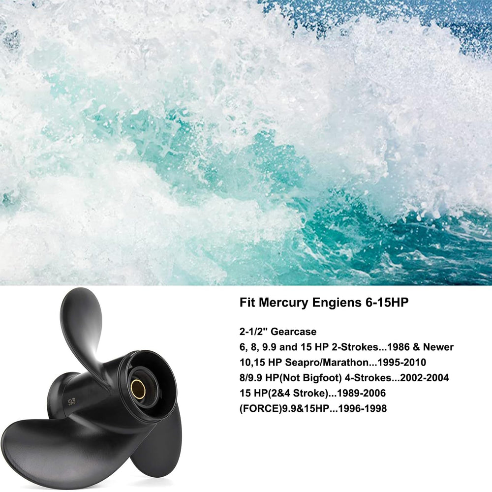 Qiclear propeller beside ruler to show 9x9 size aiding correct fit verification