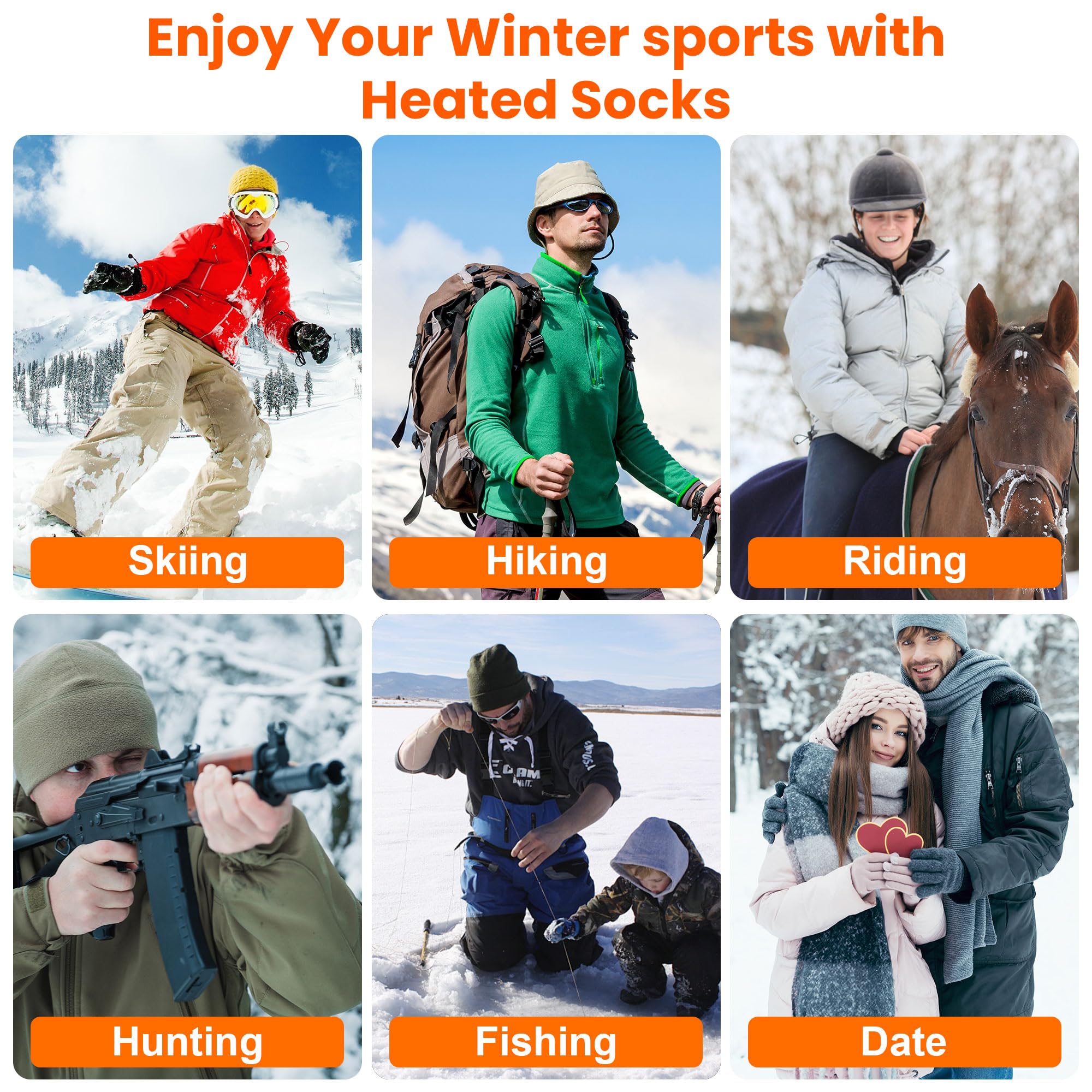 QILOVE lifestyle shot at a winter campsite showing practical warmth during outdoor use