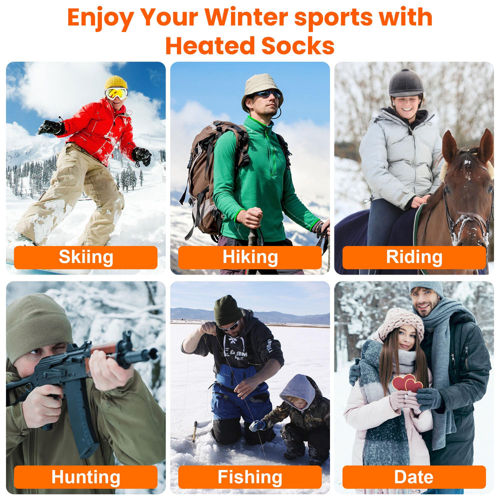 QILOVE lifestyle shot at a winter campsite showing practical warmth during outdoor use