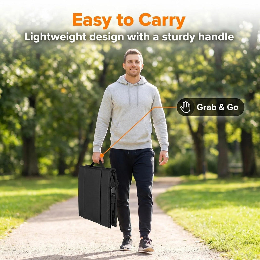 QISHENG folded flat in car trunk illustrating easy storage and transport