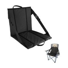 QISHENG front view of folded seat showing compact design and portability