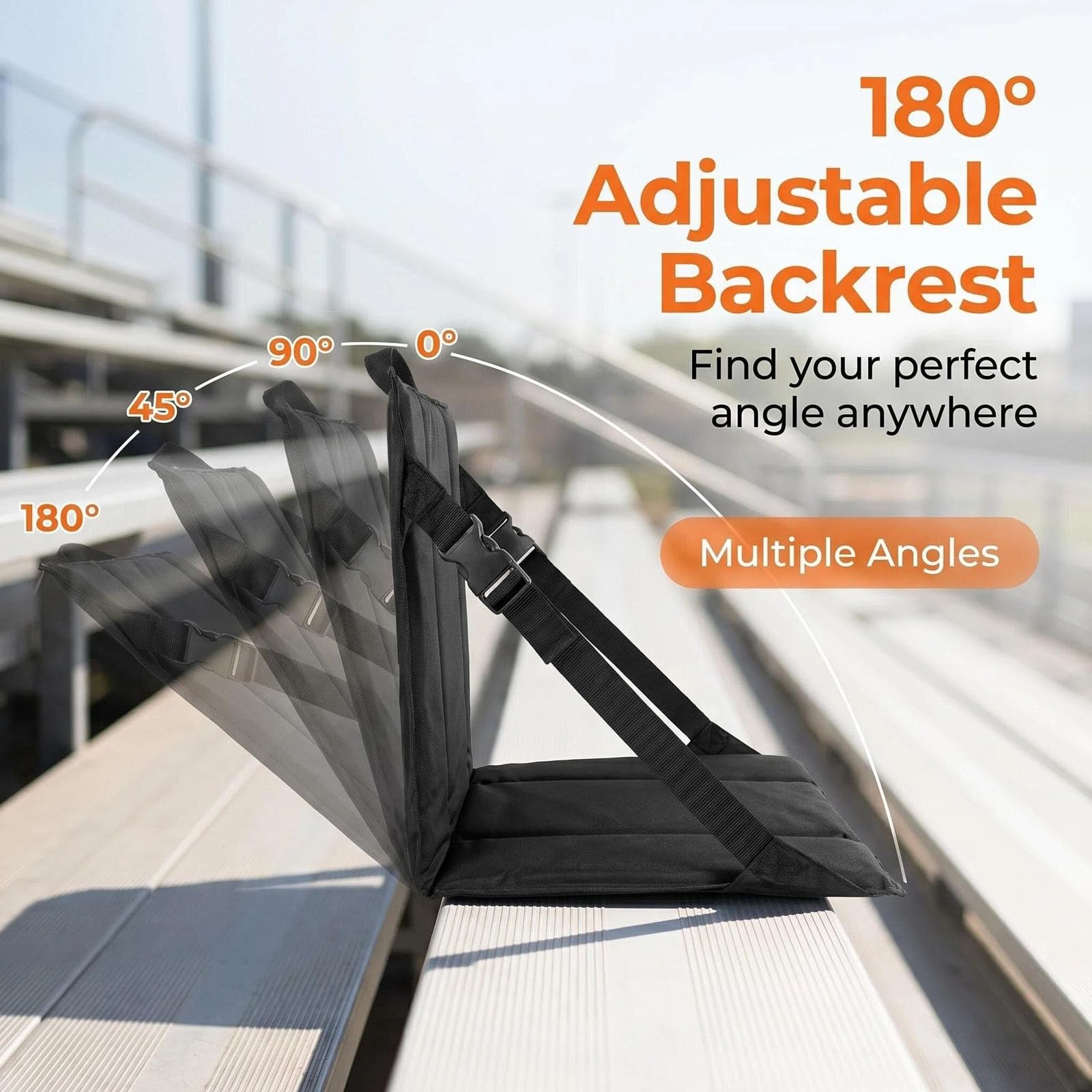 QISHENG in use on stadium bleacher delivering cushioned comfort during games
