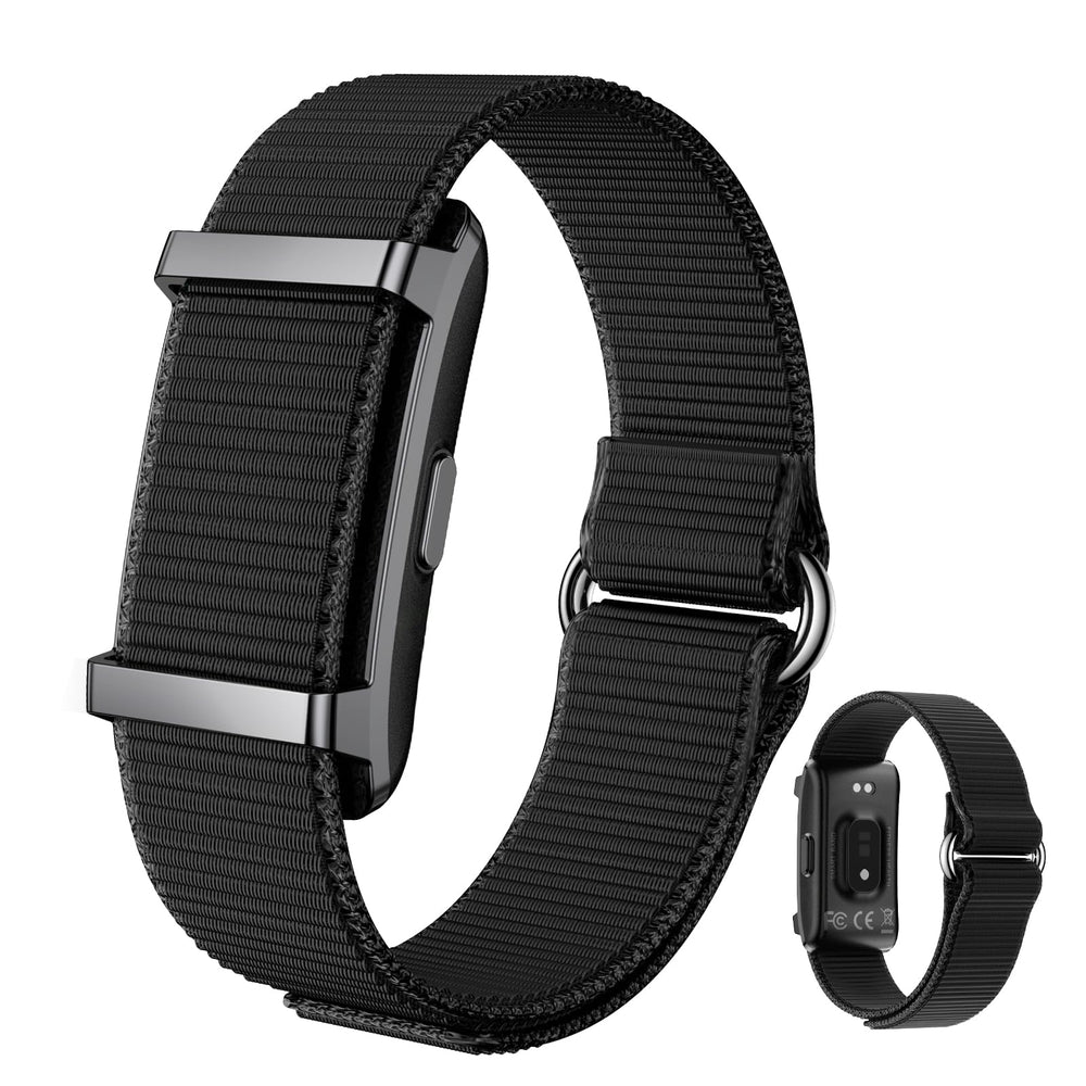 qiunhang front profile view showing sleek black design and comfortable curve benefit: discreet all-day wear