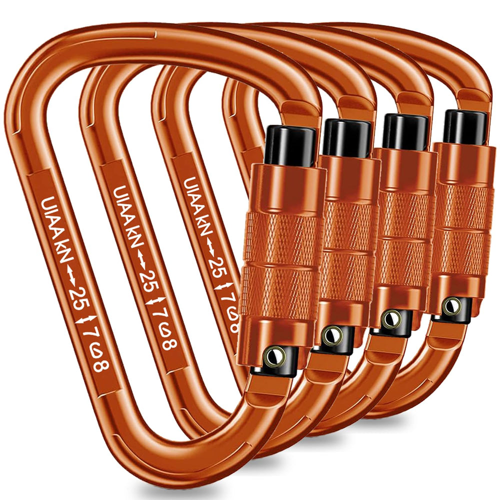 QIWYMHW front view of carabiner showing robust profile and secure clip