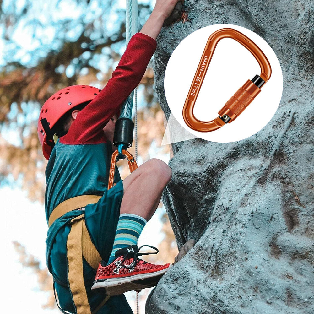 QIWYMHW carabiner used on a hammock demonstrating stable suspension benefit