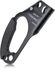 QKURT ascender ergonomic handle close-up illustrates comfortable grip for reduced hand fatigue