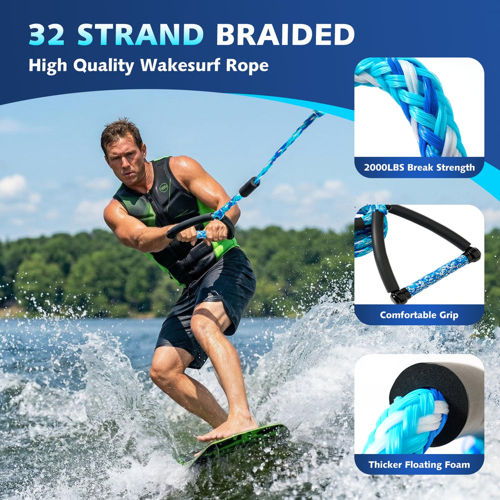 QLOOASEA EVA handle closeup providing secure non-slip grip