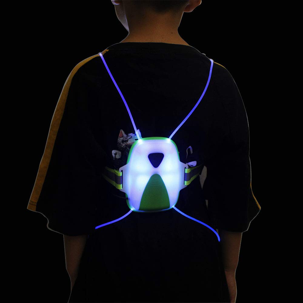 QNLALZM chest lamp angled close-up highlighting hands-free illumination