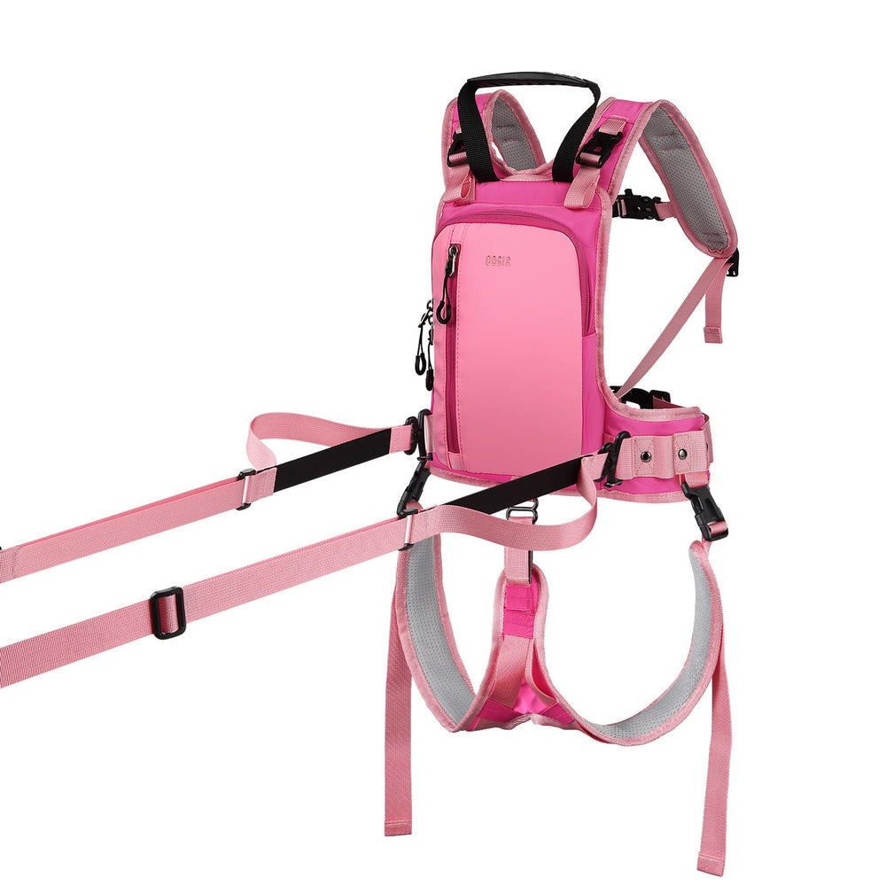 QOGIR front view of harness showing compact design and portability benefit