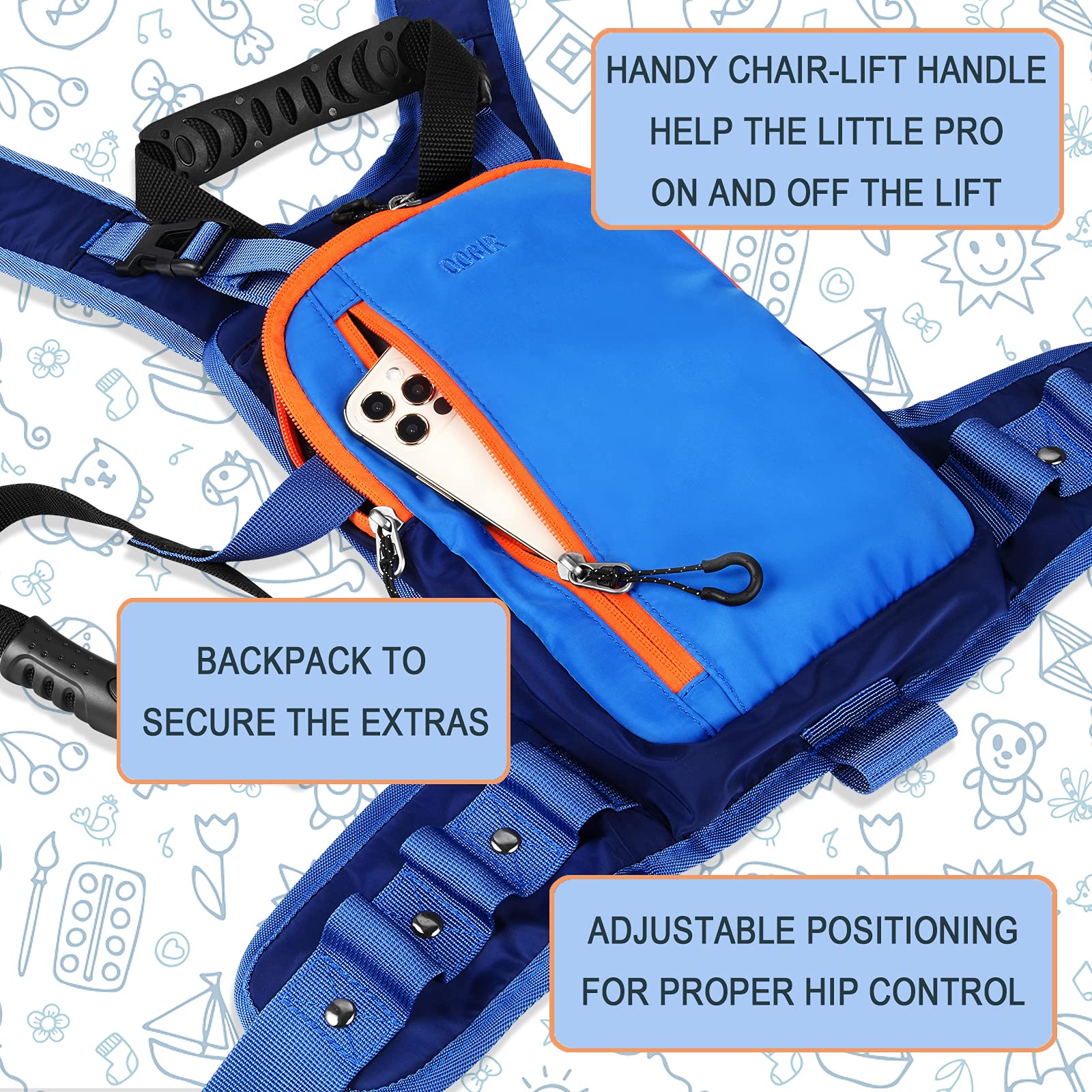 QOGIR shock-absorbing leash in use providing smoother speed control