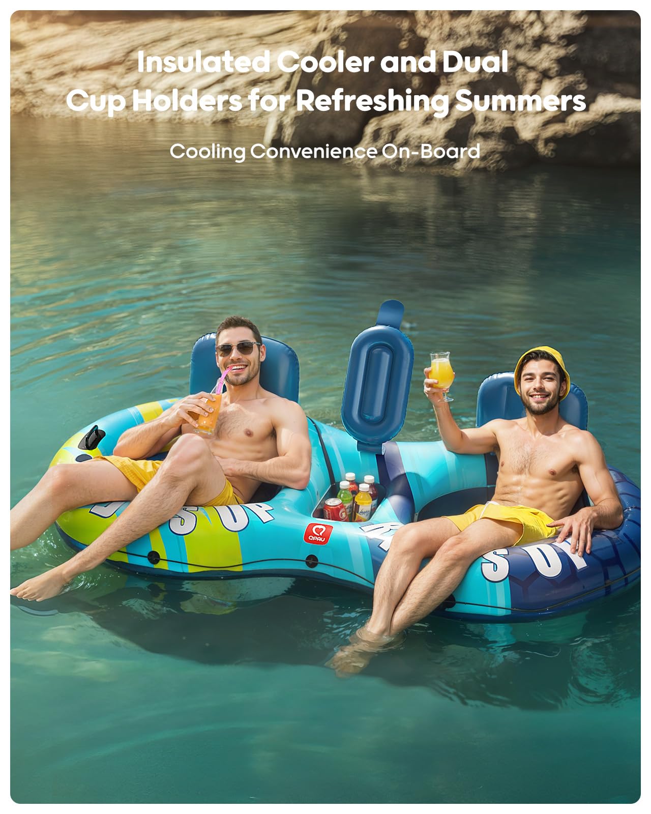 QPAU sturdy towing rope and handles for easy connection and safety