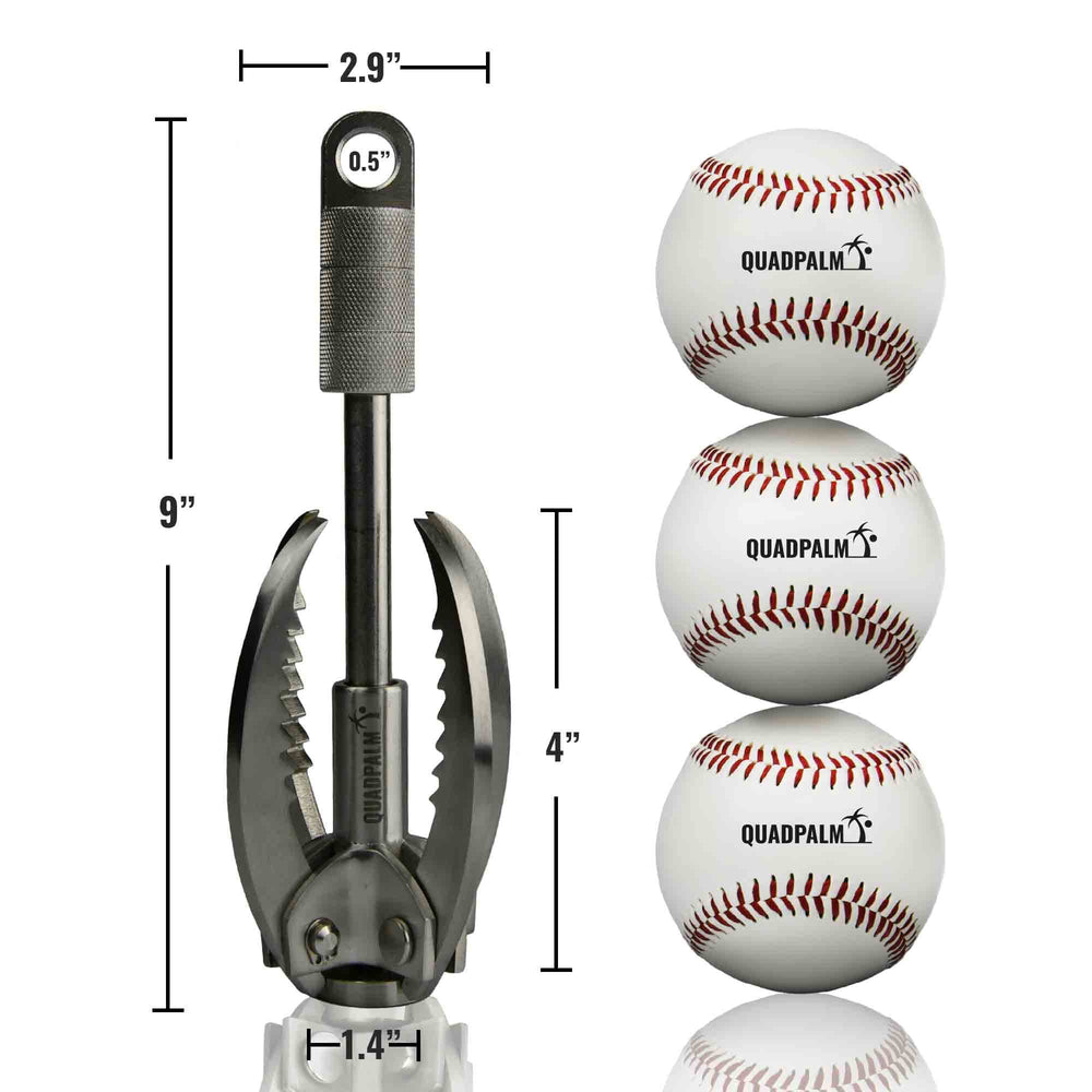QUADPALM claw closeup showing heat‑treated teeth for stronger grip and durability