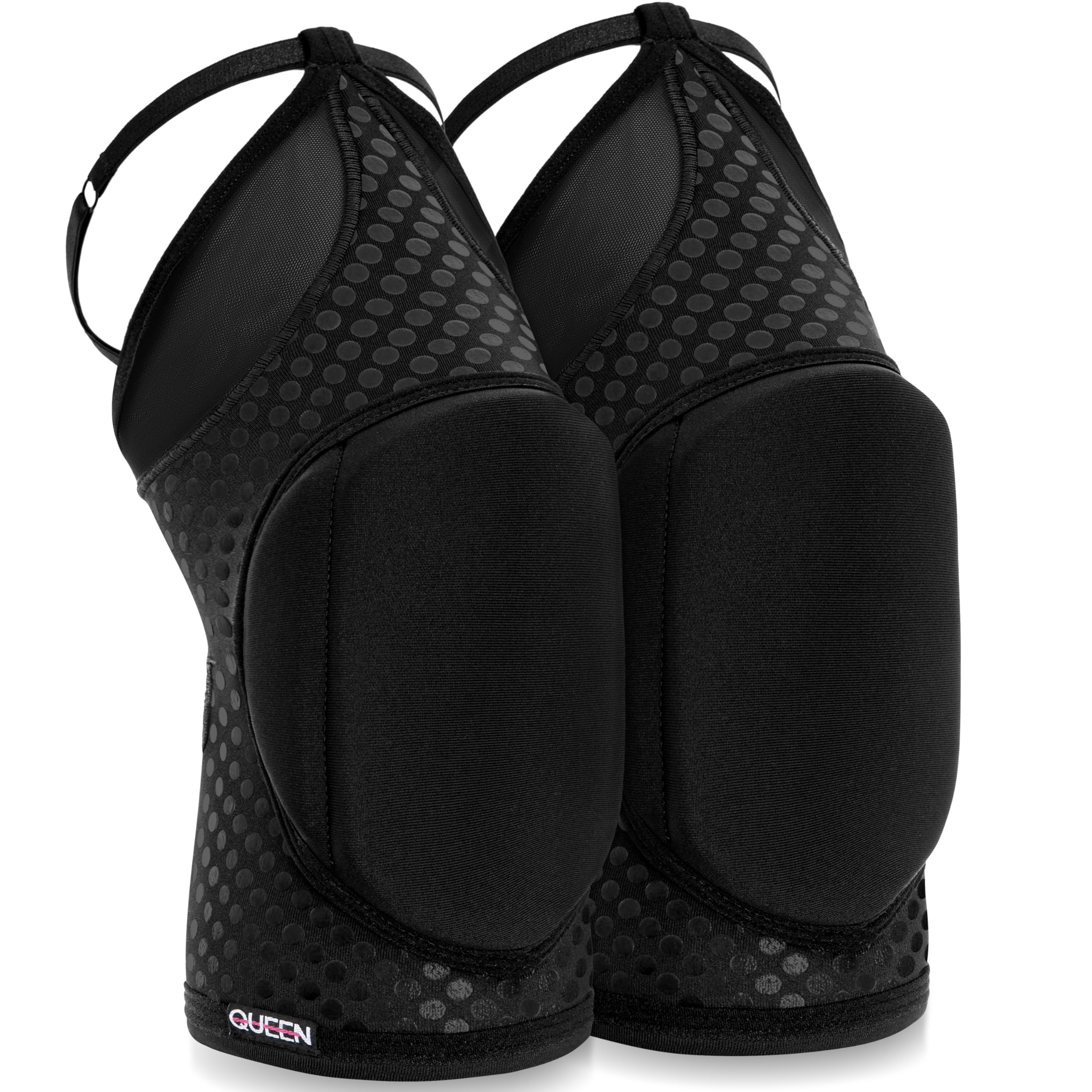 Queen Wear front view showing knee pad fit and silhouette for reliable protection