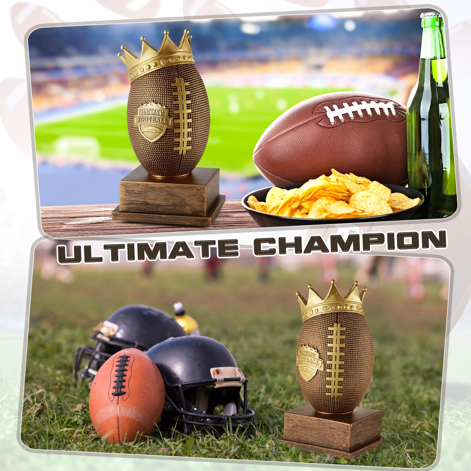 Quelay trophy staged on shelf in living room adding celebratory decor and conversation starter