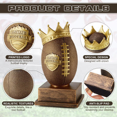 Quelay side profile of crown king trophy showing silhouette and elegant compact presence
