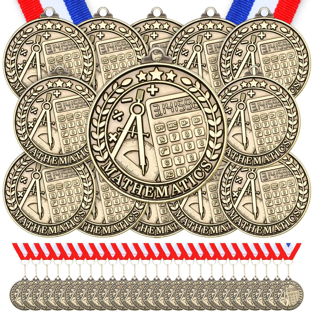 Quelay front view gold medal with ribbon showing polished finish and visibility benefit