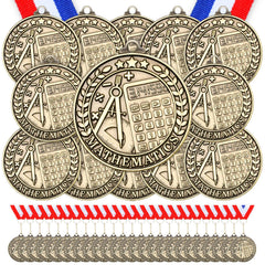 Quelay front view gold medal with ribbon showing polished finish and visibility benefit