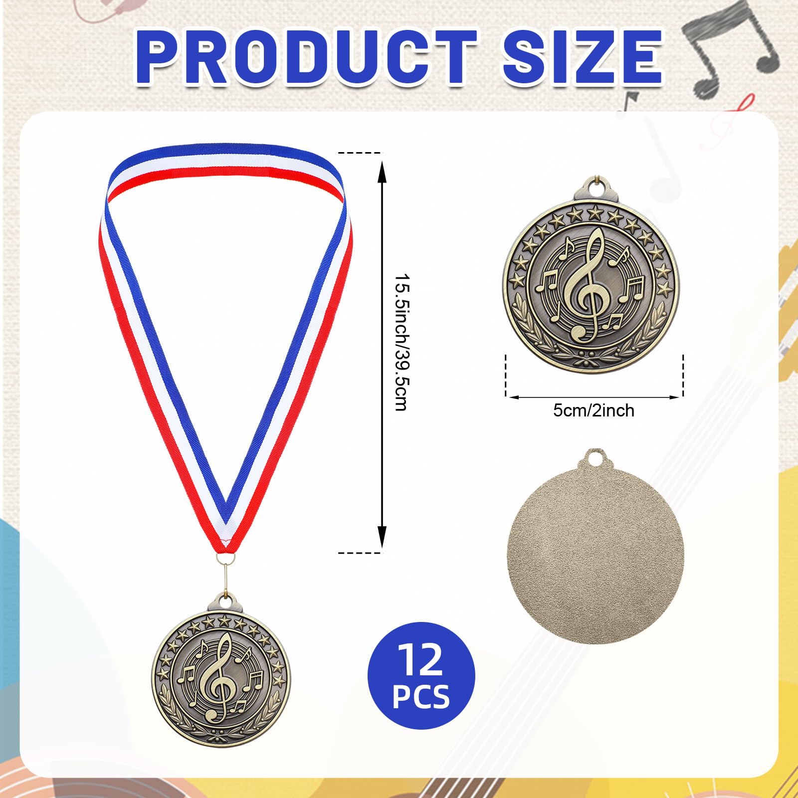 Quelay close-up of medal texture highlighting metal detail and lasting finish