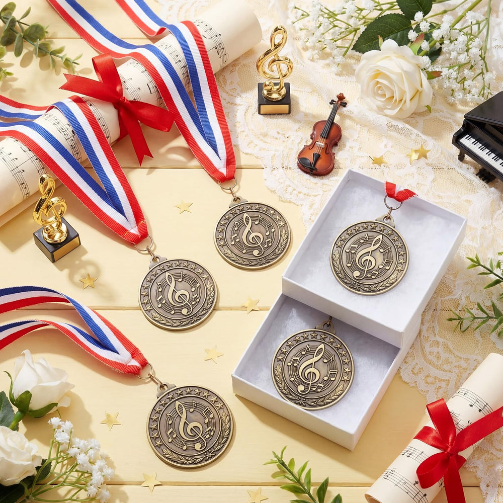 Quelay twenty medals laid flat showing full set for group distribution convenience
