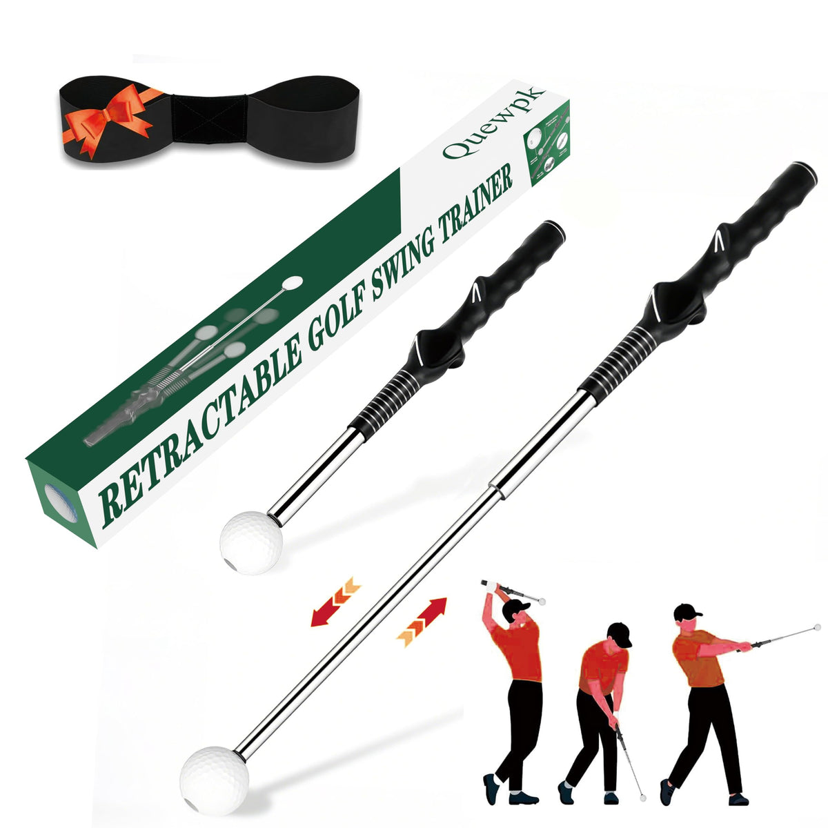 Quewpk front packaging showing trainer and benefits for practice