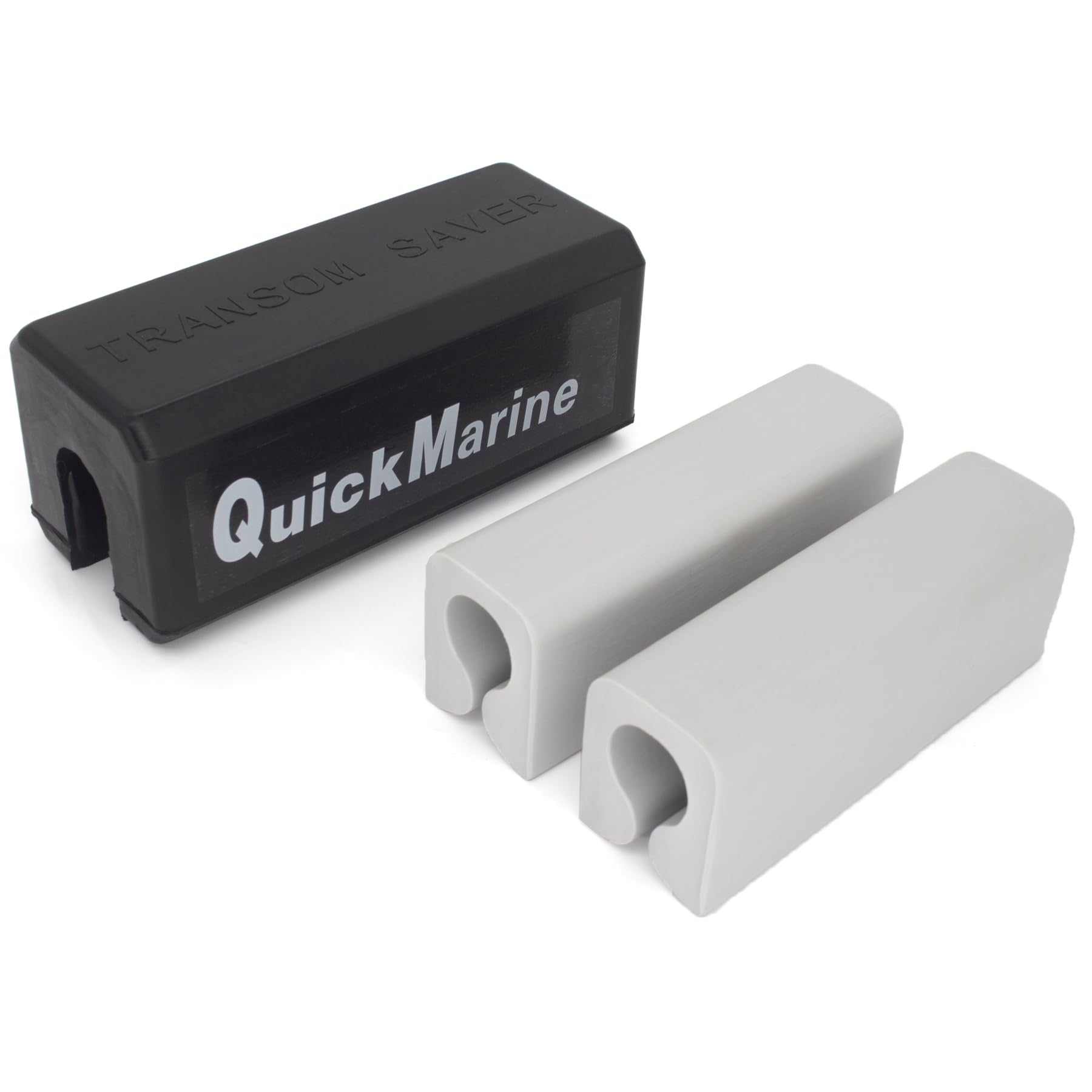 QUICKMARINE transom saver in use on trailer protecting boat during haul