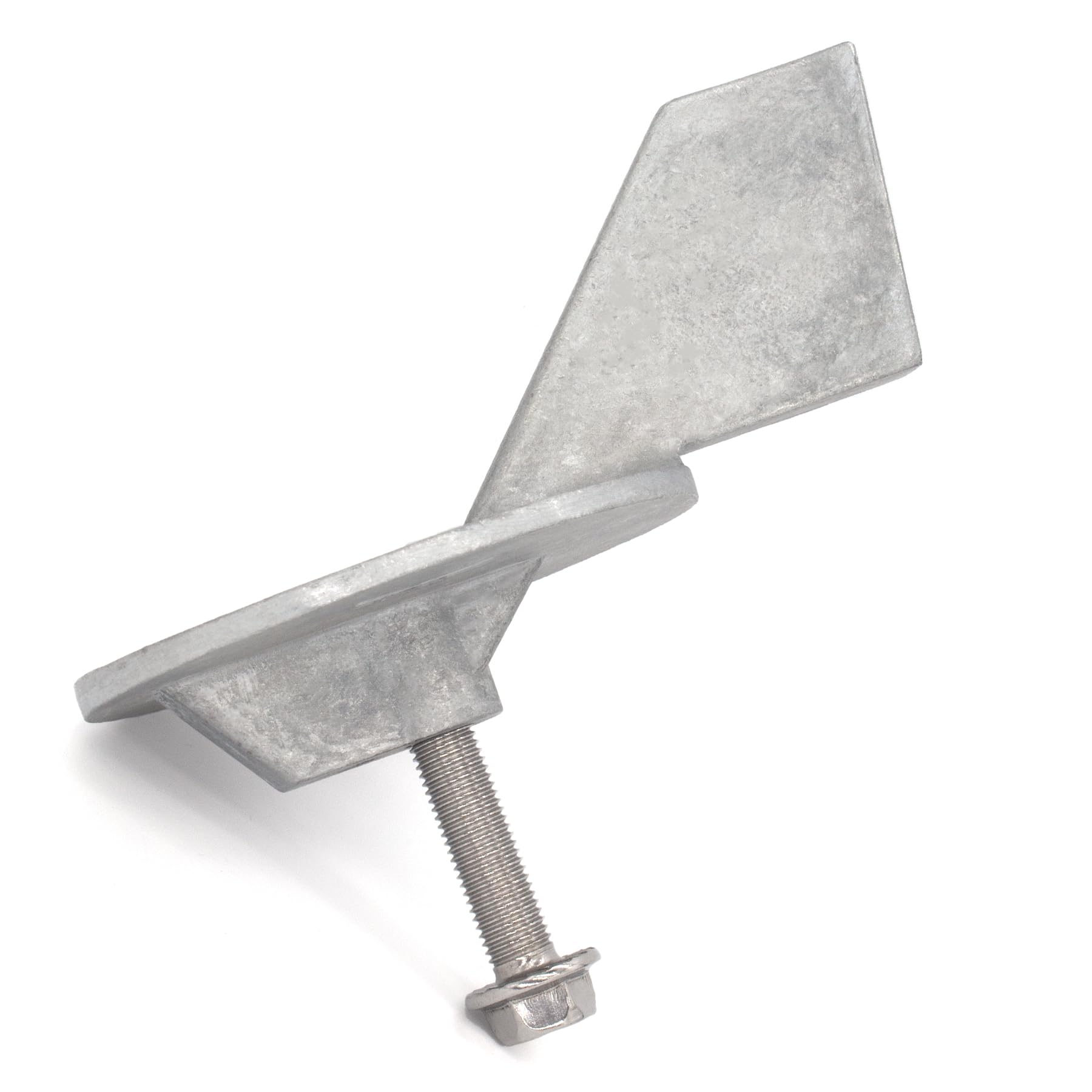 QUICKMARINE trim tab anode with included bolt in package ready for straightforward swap