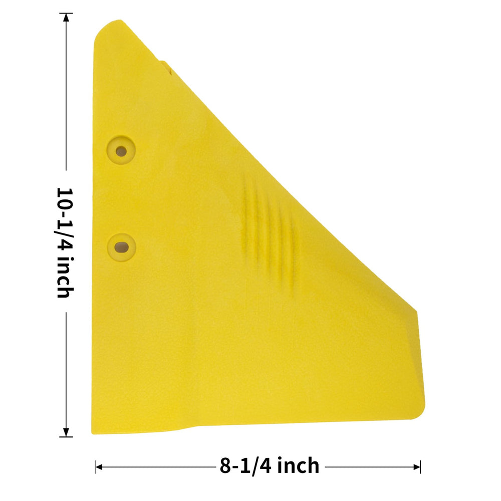 QUICKMARINER hydrofoil next to a hand for scale showing compact size and easy retrofit benefit