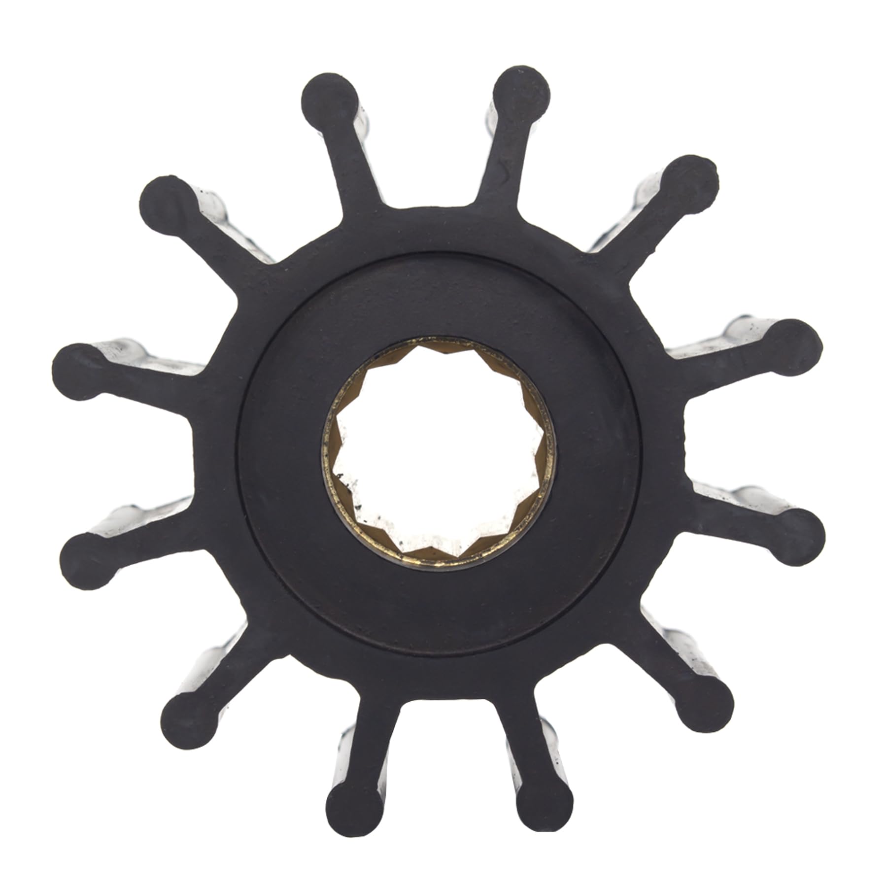 QUICKMARINER close-up of rubber impeller vanes showing durable flexible design